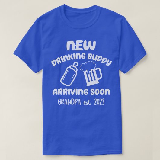 Mannen Hallo opa 2023 Zwangerschap Aankondiging ni T-shirt (Design voorkant)