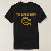 Mannen Halloween-auto-Mechanic, Funny Joke Check E T-shirt (Design voorkant)