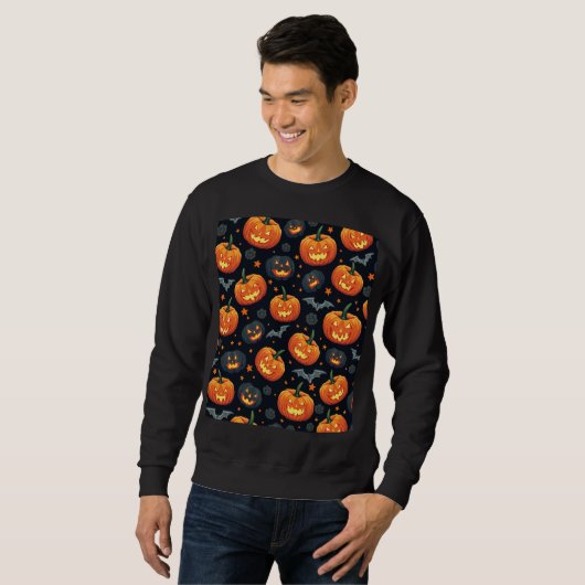 mannen Halloween dag sweatshirt (Voorkant volledig)