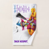 Mannen Halloween King Spooky Skeleton Bad Handdoek (Handdoek)