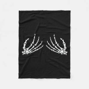 Mannen Halloween S Skelet Hand Grappige Kostuum Fleece Deken