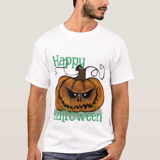 Mannen Halloween T-shirt (Voorkant)