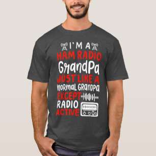 Mannen Ham Radio Operator Hobbyist Receiver T-shirt