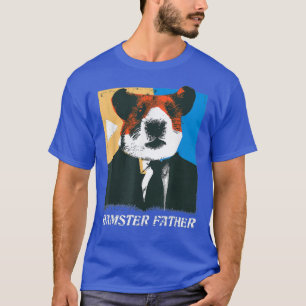 Mannen hamster vader hamster in pak knaagdier lief t-shirt