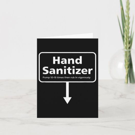 Mannen Hand Sanitizer - Grappige Volwassen Humor K Kaart (Voorkant)