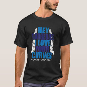 Mannen Hé Prachtige Ik hou van je Curven Orthopedi T-shirt