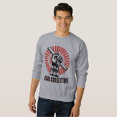 Mannen Heather Gray Kubb Sweatshirt (Voorkant volledig)