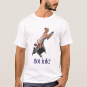 Mannen "Heb je inkt?" Raglan Shirt (Voorkant)