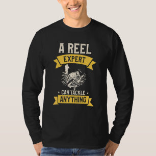 Mannen Hengel Citaat Voor Een Baars Vis Meer Vis T-shirt