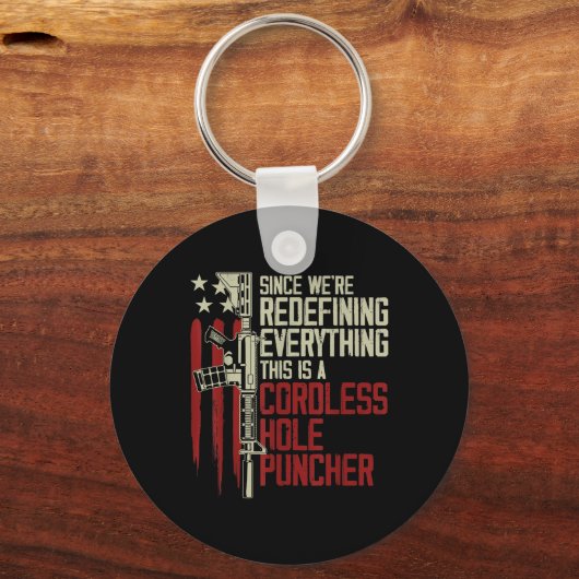 Mannen herdefinieerden alles wat dit draadloos is sleutelhanger (Voorkant)