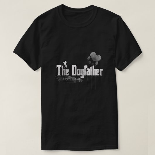 Mannen Het Dogfather Shirt Pap Dog (Design voorkant)