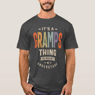 Mannen Het is een grap die grappige pa opa is T-shirt