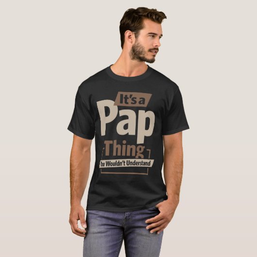 Mannen Het is een pap die kerstvader/opa T-shirt (Voorkant volledig)