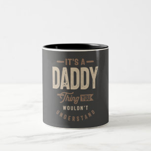 Mannen Het is een papa die grappige pa opa is Tweekleurige Koffiemok