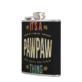 Mannen Het is een PawPaw Thing Grandpa Father Gift Heupfles (Links)