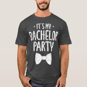 Mannen Het Is Mijn Bachelorfeest Bruidegom Grappig T-shirt