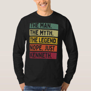 Mannen het Man de mythe de Legend Nope net Kenneth T-shirt