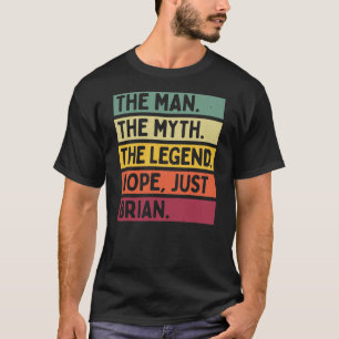Mannen het Man de mythe de legende nappe net Brian T-shirt