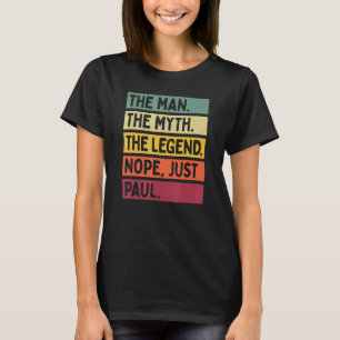 Mannen het Man de mythe de Legende nope enkel Paul T-shirt