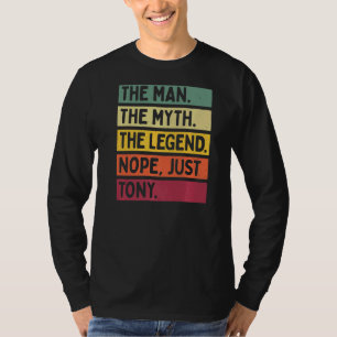 Mannen het Man de mythe de Legende nope enkel Tony T-shirt