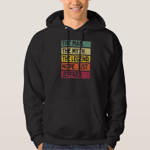 Mannen het Man de mythe de Legende nope net Jeffre Hoodie