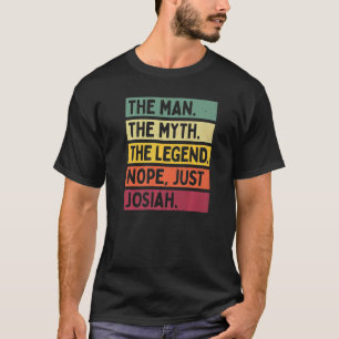 Mannen het Man de mythe de Legende nope net Josiah T-shirt