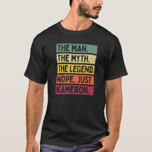 Mannen het Man de mythe de Legende nope net Kamero T-shirt