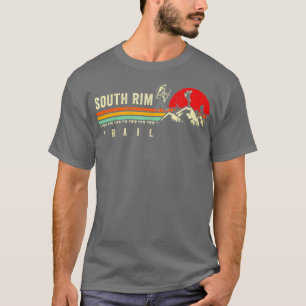 Mannen Hike South Rim Trail Grand Canyon Hiker T-shirt