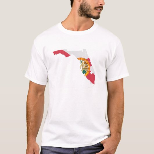 Mannen Hipster State of Florida T-shirt (Voorkant)
