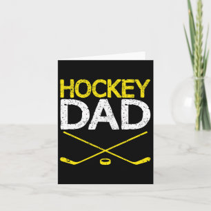 Mannen hockey vader vaders dag zomerwinter kaart