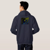 Mannen Hoddie Hoodie (Achterkant volledig)