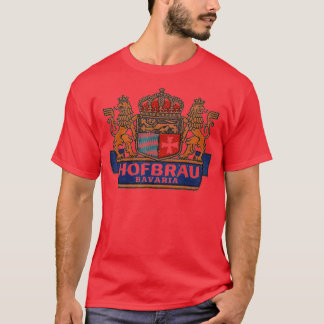 Mannen  Hofbrau Bavaria Brewing Germany Beer T-shirt