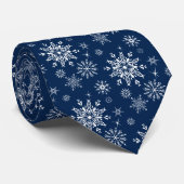 Mannen Holiday Snowflakes Stropdas (Opgerold)