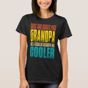 Mannen honden en cavia's opa als een opa t-shirt