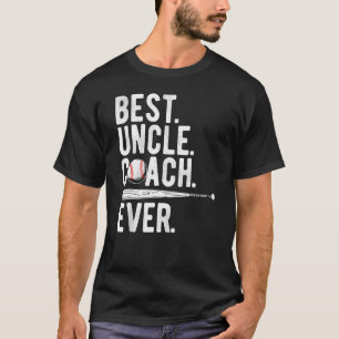 Mannen honkbal Beste oom Coach Ever Papa Dadd T-shirt