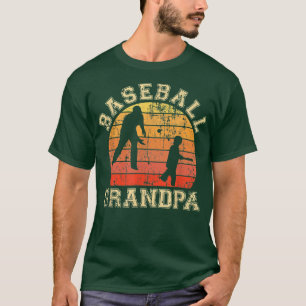 Mannen honkbal opa opa Grandson Proud P T-shirt