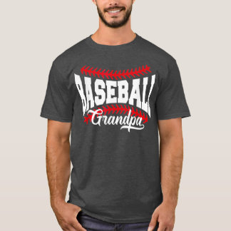 Mannen honkbal opa t-shirt