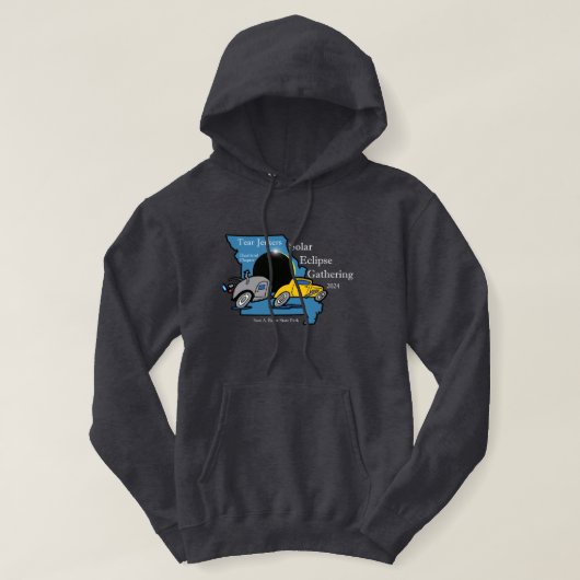 Mannen Hoodie (Design voorkant)