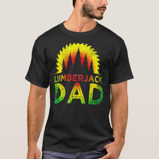 Mannen houtbewerker Ax Arborist Lumberjack Dad 25 T-shirt