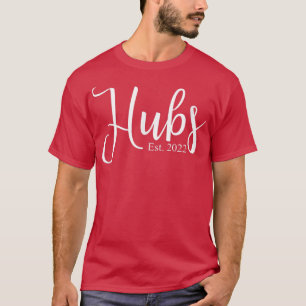 Mannen Hubs 2022 Matching Wedding Cute New Husband T-shirt