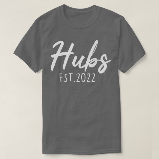 Mannen Hubs Est T-shirt (Design voorkant)