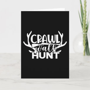 Mannen Hunting Graphic Printed T-shirt met korte m Kaart