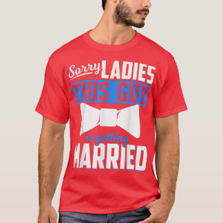 Mannen huwelijk, dames en heren, bruiloft en bruin t-shirt