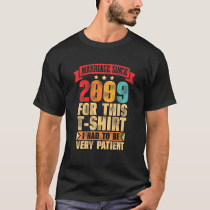 Mannen huwelijk sinds 2009 12e weddenschap Jubileu T-shirt