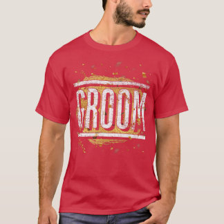 Mannen huwelijksbruine bachelor Mannen huwelijksba T-shirt