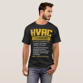 Mannen HVAC Tech T-shirt Funny Technicia Ingenieur (Voorkant volledig)