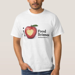 Mannen "I Heart Food Science" T-Shirt