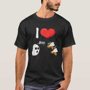 Mannen I Love Boo bijen Funny Adult Humor T-shirt