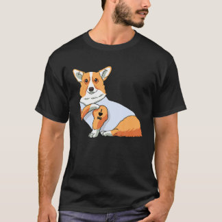 Mannen I Love Dad Tattoo Funny Corgi Dog Father's  T-shirt