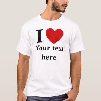 Mannen I Shirt hart (personaliseren met jouw tekst